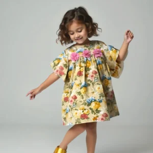 ყვითელი ხავერდის კაბა